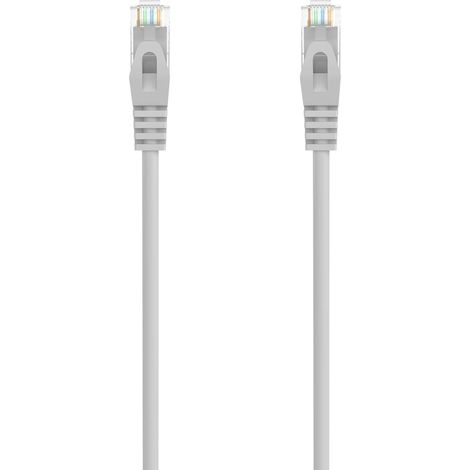 Cable de red latiguillo RJ45 LSZH Cat.6A UTP AWG24, Gris, 0.5 m (1/4)