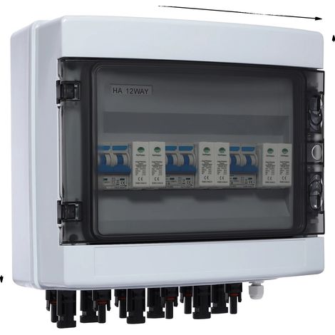 Boîte de combinaison solaire, disjoncteur 40A, protection IP65, 40A (1/2)