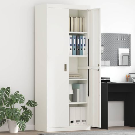 Storage Cabinet White 80 x 40 x200 cm Steel vidaXL (1/5)