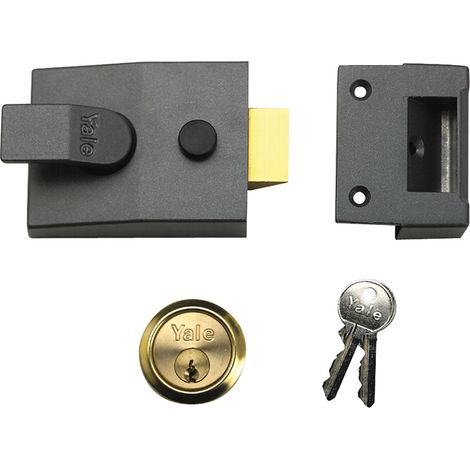 Yale Locks 91 Basic Nightlatch 60mm Backset DMG Finish Box YAL91DMGPB
