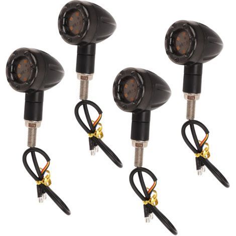 Clignotant de moto 13LED Lampe indicateur vintage 12V Résistant aux intempéries Installation facile avec vis 8/10 mm Lot de 4 pièces (1/5)