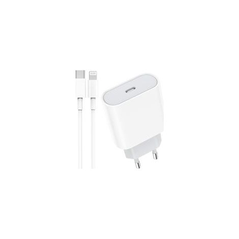 Cargador rápido USB-C de 20 W con cable de 2 m para iPhone 14/14 Pro/14 Pro Max/14 Plus/13/12/11/SE/X/XS/XR, AirPods, adaptador de corriente USB-C para enchufe de pared.