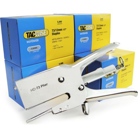 Tacwise Cucitrice a Pinza Classica Manuale e 25,000 Punti da 73/12 mm (1/4)