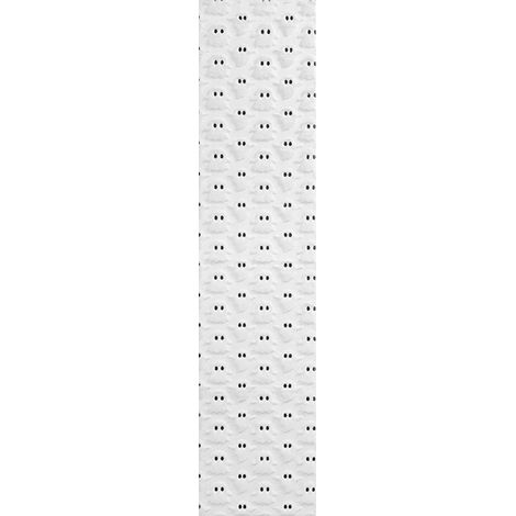 Séparateur Facile Composite Bureau PVC Bois-Plastique en de Blanc, Panneau de Autoportant à Installer Retirer et pour Étudiants et Bureaux (1/5)