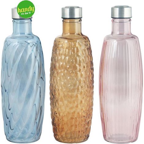 Bottiglia Vela Casa Collection 1,2 litri in vetro con tappo a vite Colori Assortiti