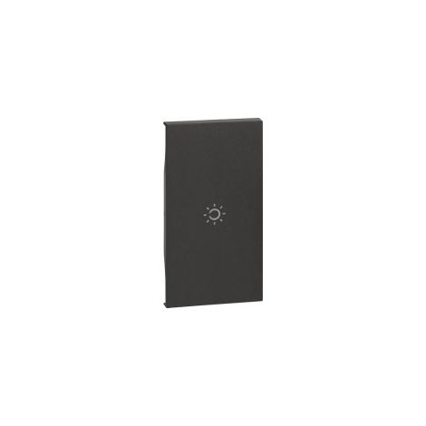Bticino cofrel btkg01m2a enjoliveur living now avec pictogramme transparent rétroéclairable symbole lumière 2 modules - no