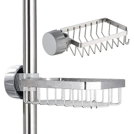 Shower Shelf, Shower Soap Holder, Stainless Steel Shower Soap Dish, No Drilling, Faucet Storage