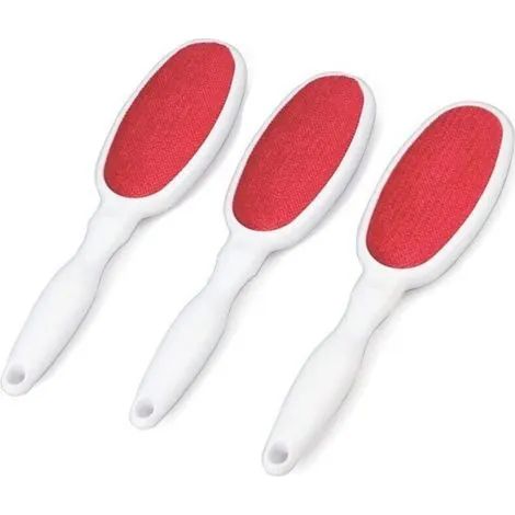 Ensemble de 3 brosses pour poils de chat, brosses anti-peluches, brosse pour poils d'animaux, brosse pour chien, brosse anti-poils, brosse pour vêtements anti-poils (1/3)