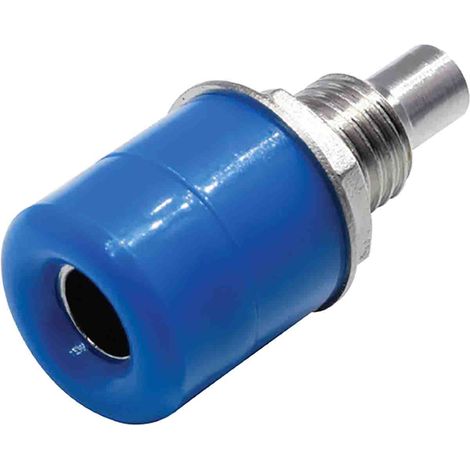 Fiche banane femelle Miniature RS PRO Bleu Femelle 24A 30V ( Prix pour Sachet de 5 ) (1/2)