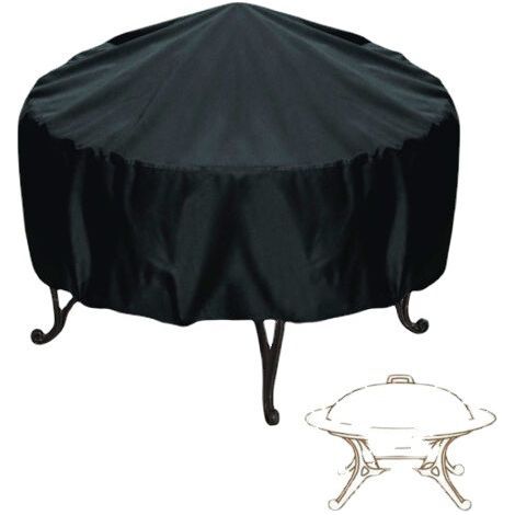 Housse De Protection Pour Braséros Barbecue Imperméable Rond,Coupe-Vent, Housse Brasero Résistant À La Déchirure,Tissu Oxford 210d Housse Pour Foyer Barbecue,Housses Pour Braséros (112x21cm) (1/5)