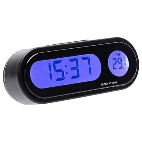 LaBlanc - Autouhr mit Thermometer, Autouhr mit Temperaturanzeige für das Armaturenbrett (1/5)