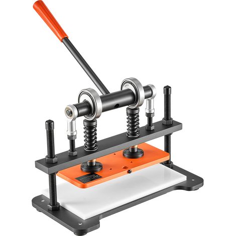 Mophorn Macchina Manuale per Taglio e Pressa Cuoio 260 x 120 mm, Ideale per Goffratura e Fustellatura, Pressione 1,5 T, Corsa 12 mm, con Doppi Alberi Guida, Adatta a Tessuti, Carta e Silicone (1/5)