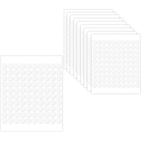 1000 Stück doppelseitige, transparente, runde Klebepunkte, abnehmbar, vielseitig einsetzbar, rückstandsfrei zur Dekoration [R256]