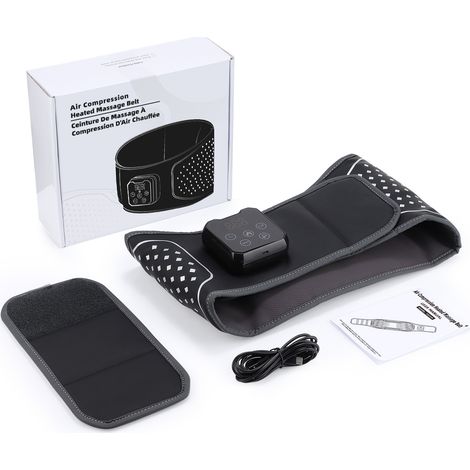 Nouvelle ceinture lombaire 2025 avec compresse chaude et massage par airbag, masseur lombaire multifonctionnel à compression horizontale (1/4)