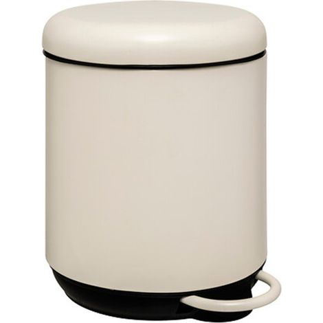 Poubelle de Salle de Bain "Duo" 5L Ivoire (1/4)