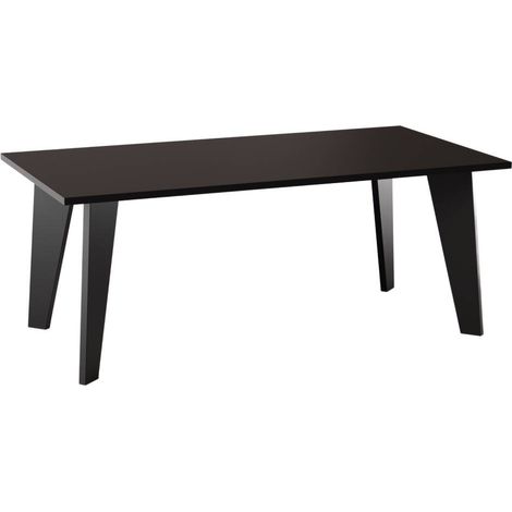 Table ARIS 138 x 80 cm pour cuisine, salon, salle à manger Noir (1/3)