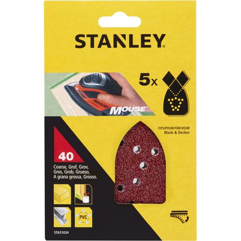 5 SchleifpapierblätterKörnung 40.  STY-STA31034-XJ