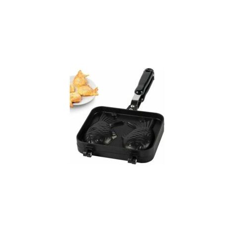 taiyaki gaufrier japonais moule &agrave machine, gaufre poisson, antiadh&eacutesif pour avec moule en acier inoxydable agrave  faces