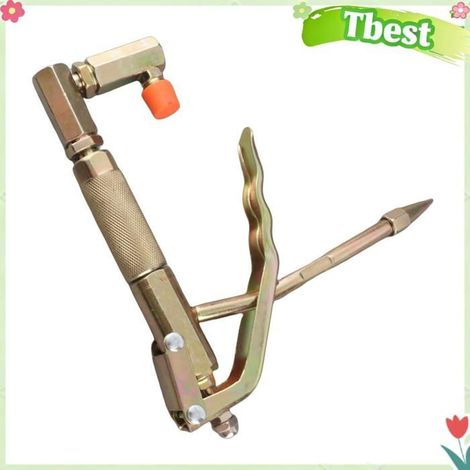 Tbest pistolet graisseur d'équipement Pistolet Graisseur Manuel, Outil de Graissage à Rotation à 360 Degrés bricolage accessoire (1/5)