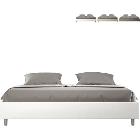 Cama doble container 180x200 sommier king size Azelia K  Color: Blanco - Versión: Modelo estándar (1/5)