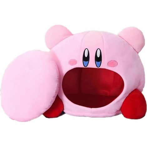 Adorables peluches étoiles Kib : couvre-chef, bonnet d'oreiller doux, housse de sieste respirante, chapeau rose, lit pour chat, poupée, kawaii (rose, 50 x 45 cm) (1/5)