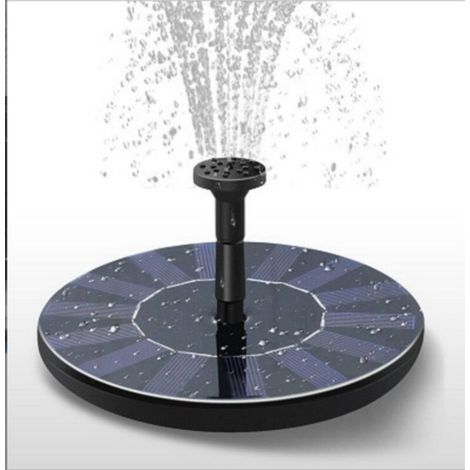 Fontana solare, pompa ad acqua solare, non necessita di piante, batterie o elettricità, per la decorazione di laghetti/piscine/giardini, 13 cm -Crezuo