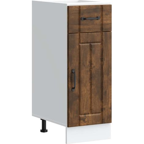 Maison Exclusive - Mueble bajo de cocina Lucca roble ahumado (1/5)