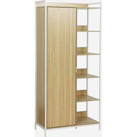 Módulo armario con 1 armario, 6 estantes y 1 puerta (1/5)