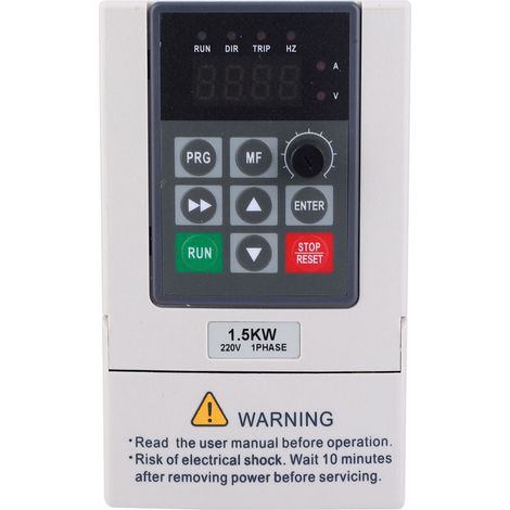 Convertisseur de fréquence 1.5KW monophasé vers triphasé 220V variateur pour pompe ventilateur machine à graver contrôle automatique (1/4)
