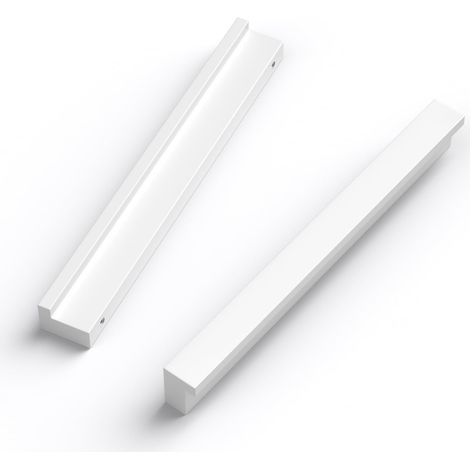Lot de 10 Poignee Meuble Cuisine Blanc Entraxe 128mm Poignée Meuble (1/5)