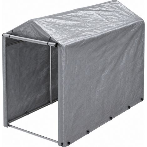 Box bici impermeabile 100 x 187 x 160 cm con telaio in acciaio zincato e protezione UV (1/5)