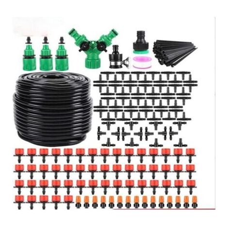 Kit Système D'irrigation DIY jardinage 50M Goutte à Goutte Jardin Système d'Arrosage Pour Jardin, Pelouse, Paysage, Potager (1/5)
