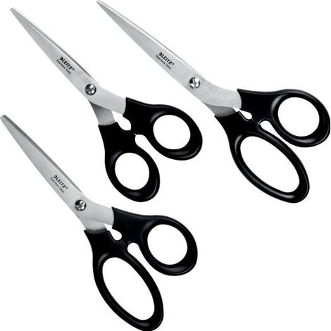 Leitz 54260095 universel Ciseaux universels droitiers, gauchers 165 mm, 185 mm, 205 mm noir (1/5)
