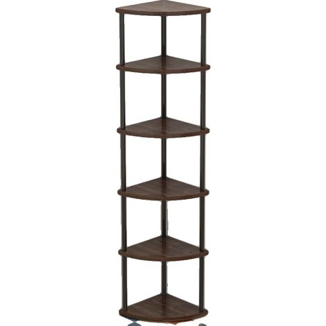Soporte para plantas, diseño de varios niveles, construcción metálica, color negro, 6 niveles (1/2)