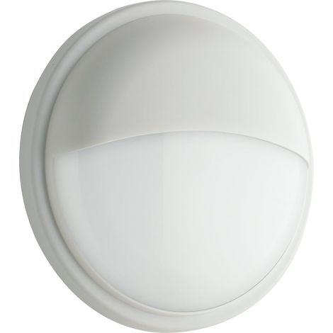 "Plafoniera da esterno LED EVER tonda con palpebra bianca 30W 4000K 30 cm."