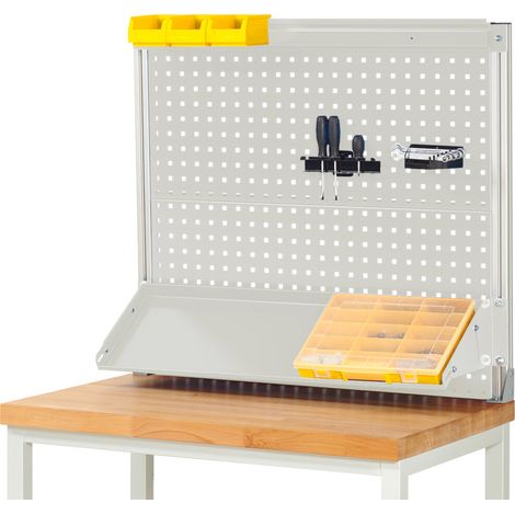 Rau System-Aufbau (Komplettset-02 B1000 mm), zur Montage auf Arbeitsplatte, RAL7035 (1/2)