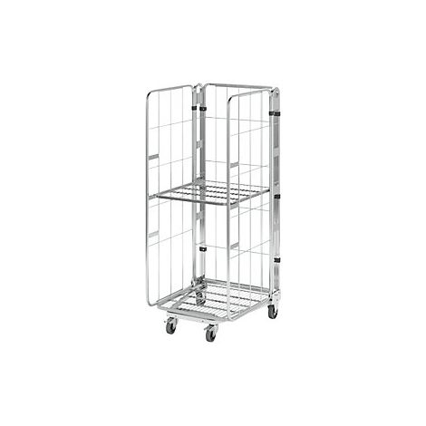 kaiserkraft  Rollcontainer  impilabile  3 lati  con ripiano a