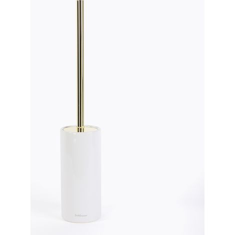 BATHBAZAAR - Brosse WC Kyoto en porcelaine blanche