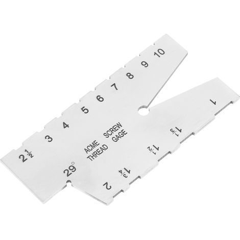 1pc Stainless Steel Screw Thread Gauge 29 Degree Grinding Gage Inspection Tool (1/4)