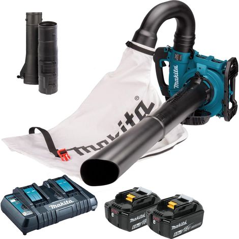 Makita DUB363 Twin LXT 18v / 36v Brushless Leaf Blower Mulcher Vacuum 2 x 6.0 (1/5)