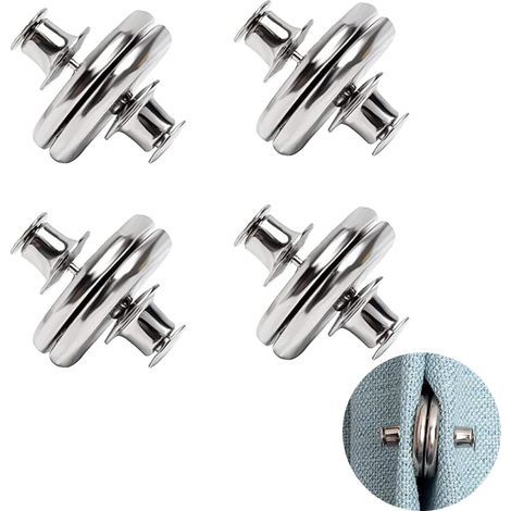 4 pièces Embrasses Rideau magnétique, Aimant pour Rideaux et Rideau de Douche - Accessoires puissants Anti-Vent pour Nappe et Voilage (1/5)