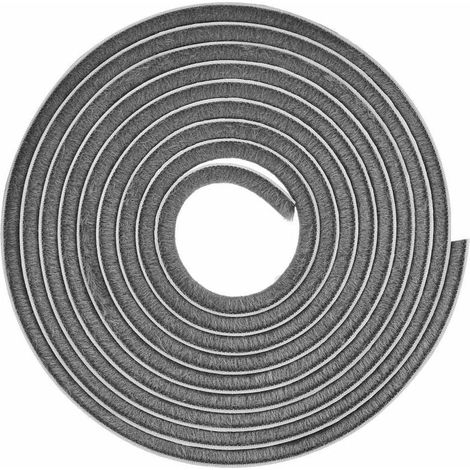 Joint Brosse Non Adhésif - Bande Anti-Poussière Pour Rail Coulissant - Étanchéité Fenêtre Porte Meuble Placard - 4,8 mm x 13 mm x 25 m