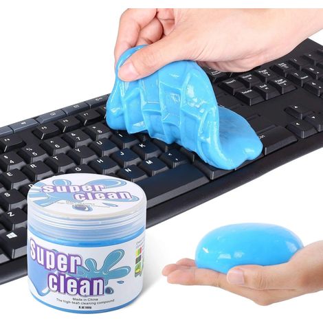 MINKUROW Super Clean Keyboard Cleaner Gel (160 G, Azul) Para Portátiles, Ordenadores, Salidas De Aire De Coche, Calculadoras. (1/5)