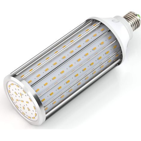 Ampoules LED E27 60W 3000K 5850LM 160X5730SMD Ampoule de Maïs,550W Ampoule de haute puissance en aluminium de conversion,réverbère de LED, 360 degrés projecteur, pour le garage, allée [Classe énergéti (1/4)