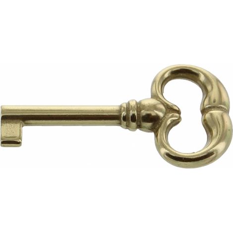 Blister chiave per mobili 33730 ottone lucido 2 pezzi