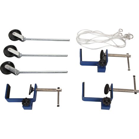 Pince de Table Renforcée en Métal avec Poulie Plastique, Serre-Joint Polyvalent pour Laboratoire de Physique (1/5)