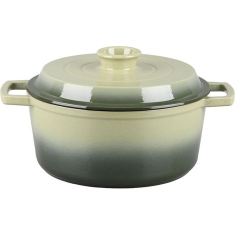 LAGUIOLE CUISSON - Cocotte en fonte ronde 25cm - "Masseiron Olivine" (1/5)
