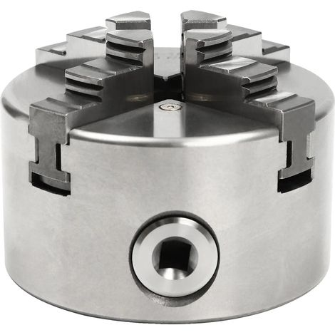 Mandrino autocentrante a 4 griffe, velocità massima 6600 giri/min, campo di serraggio interno delle griffe 2-22 mm, precisione di centraggio 0,07 mm (1/2)