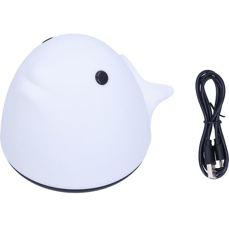 Tap Night Light USB Silicone Cartoon Pattern 7 Color LED Children Sleeping Night Light (1/5)