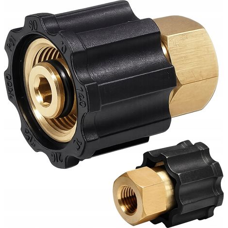 Rosfix Adapter M22x1,5 M22-14mm auf 1/4" Innengewinde – Messing Set Kunststoff O-Ring